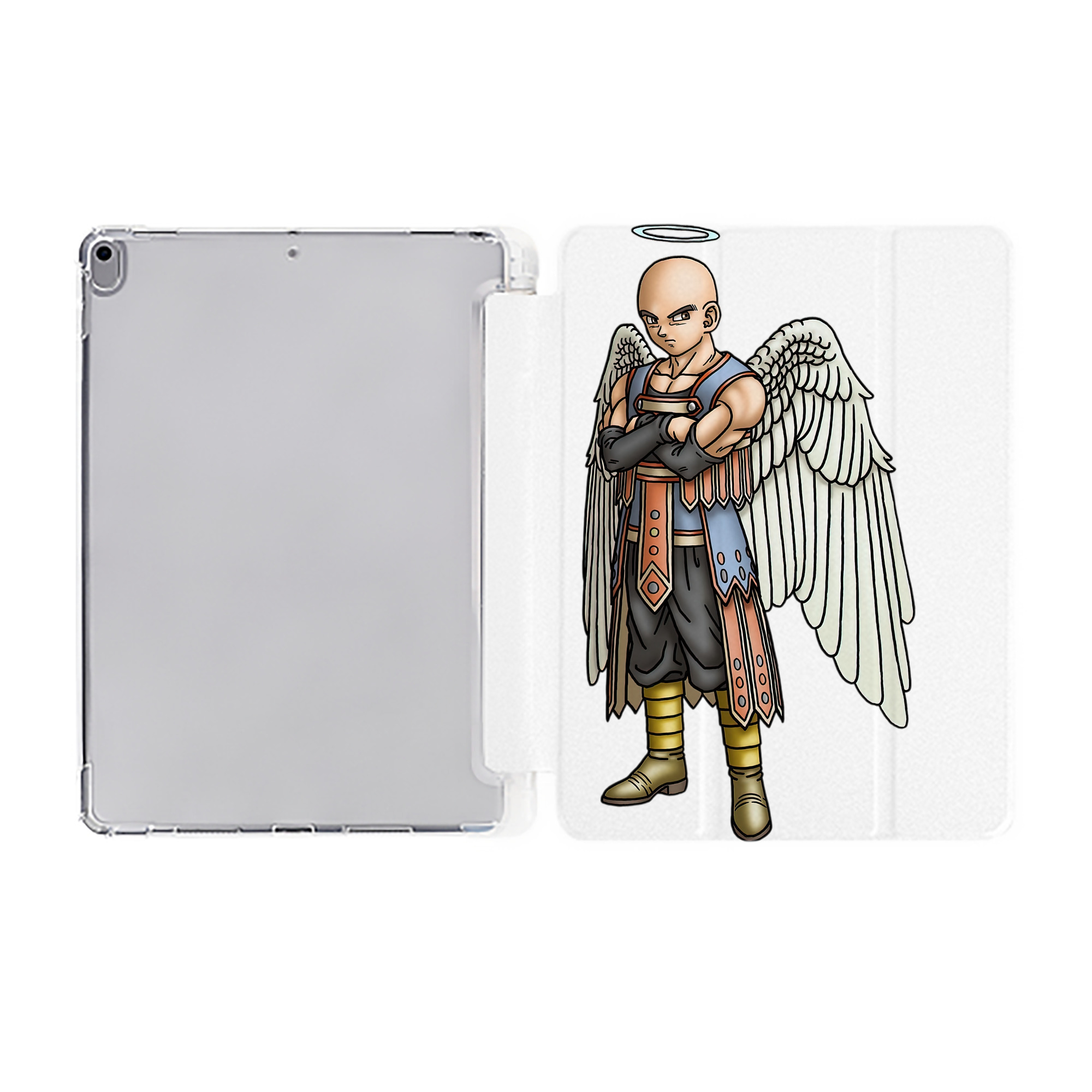 （画像用） ドラゴンクエスト Doragon Kuesuto Dragon Quest IPad ケース ペン収納付き 三つ折りスタンド PUレザー×シリコン 対応機種9.5/10.5/10.9インチ